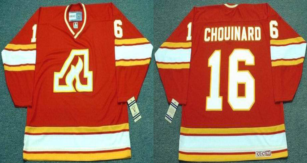 2019 Men Calgary Flames #16 Chouinard red CCM NHL jerseys